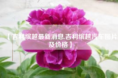 【吉利缤越最新消息,吉利缤越汽车图片及价格】