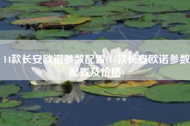 14款长安欧诺参数配置(14款长安欧诺参数配置及价格)