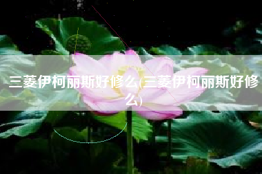 三菱伊柯丽斯好修么(三菱伊柯丽斯好修么)