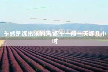 车感是练出来的吗/练车一般一天练几小时