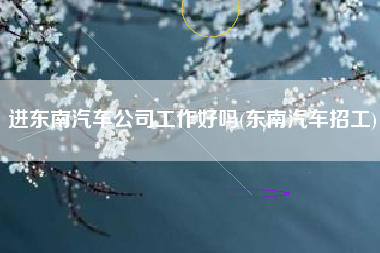 进东南汽车公司工作好吗(东南汽车招工)