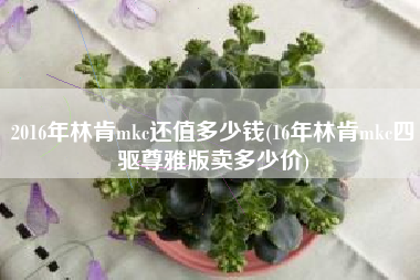 2016年林肯mkc还值多少钱(16年林肯mkc四驱尊雅版卖多少价) 2016年林肯mkc还值多少钱(16年林肯mkc四驱尊雅版卖多少价)