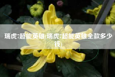瑞虎7超能英雄(瑞虎7超能英雄全款多少钱) 瑞虎7超能英雄(瑞虎7超能英雄全款多少钱)