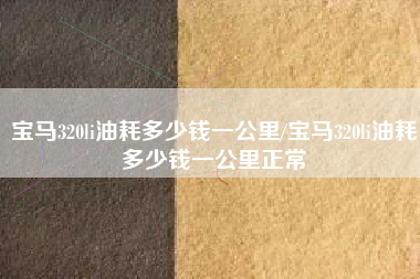 宝马320li油耗多少钱一公里/宝马320li油耗多少钱一公里正常
