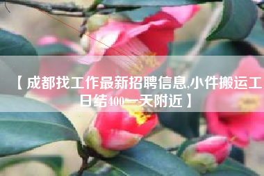 【成都找工作最新招聘信息,小件搬运工日结400一天附近】